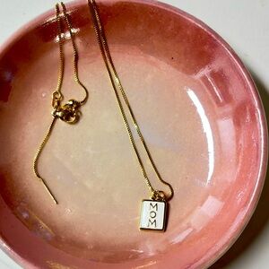 Mom necklace on a 17.5-inch necklace gold filled adjustable clasp